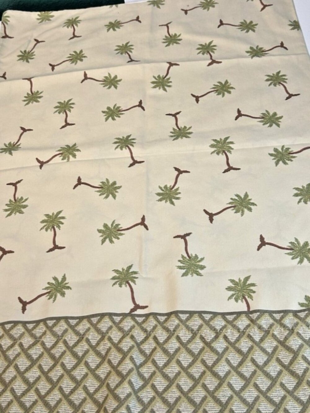 Vintage Springs Pillow Case Set 2 Standard Palm Trees Beach Tropical Coastal EUC